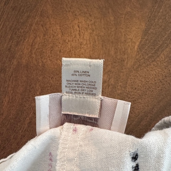 Loft White Patterned Drawstring Shorts - Picture 8 of 8